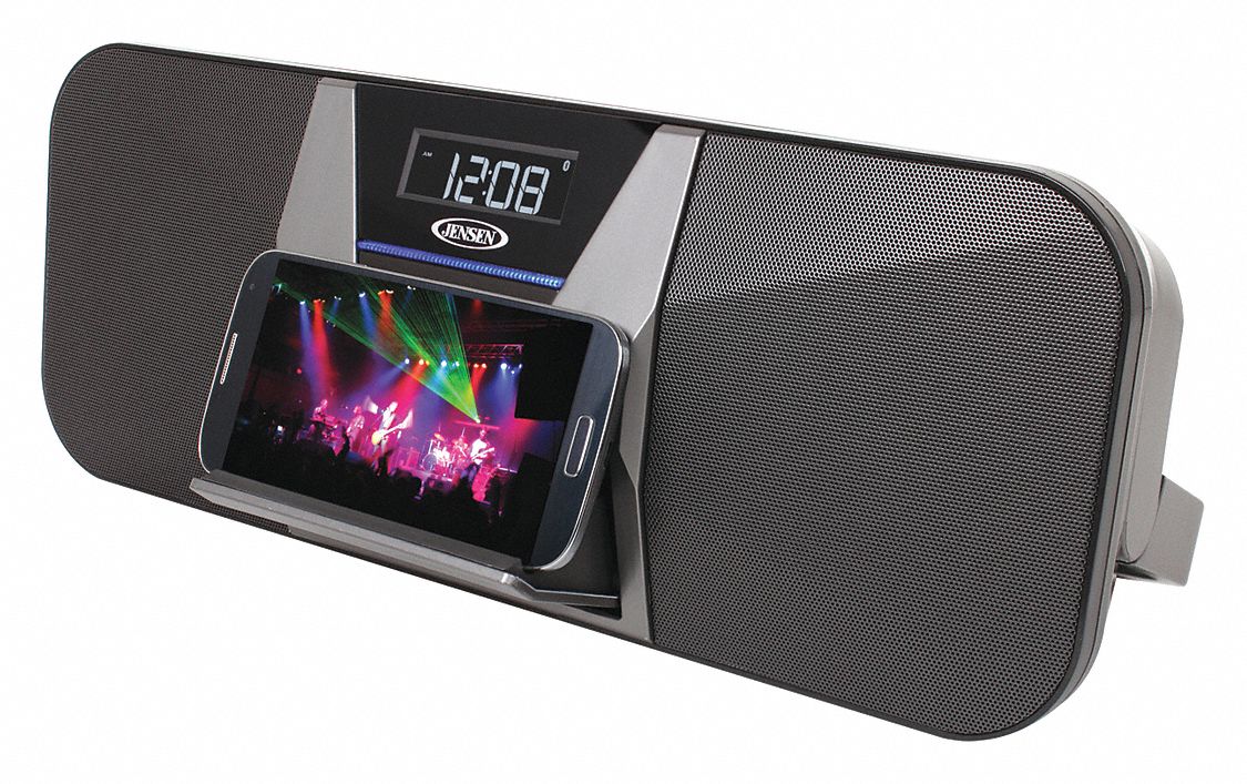 JENSEN AUDIO 14.96" x 2.84" x 7" 4W Portable Bluetooth Speaker 52HP87