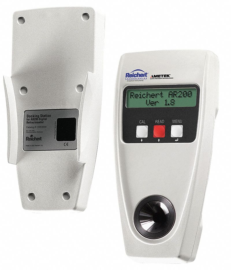REICHERT 7" x 33/4" x 13/8" Hand Held Digital Refractometer 52HX94