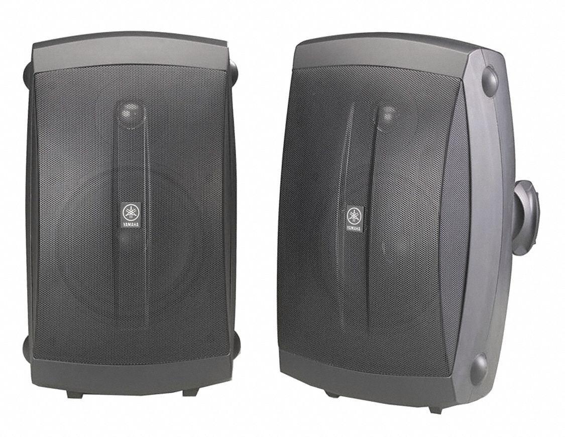 YAMAHA Outdoor Speakers, 6 Impedance (Ohms), 13-1/2 Overall Height (In ...