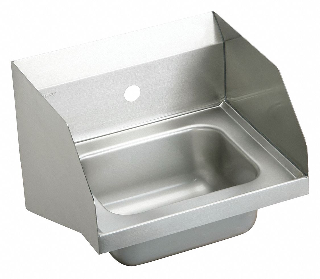 ELKAY Stainless Steel Hand Sink, Without Faucet, Wall Mounting Type