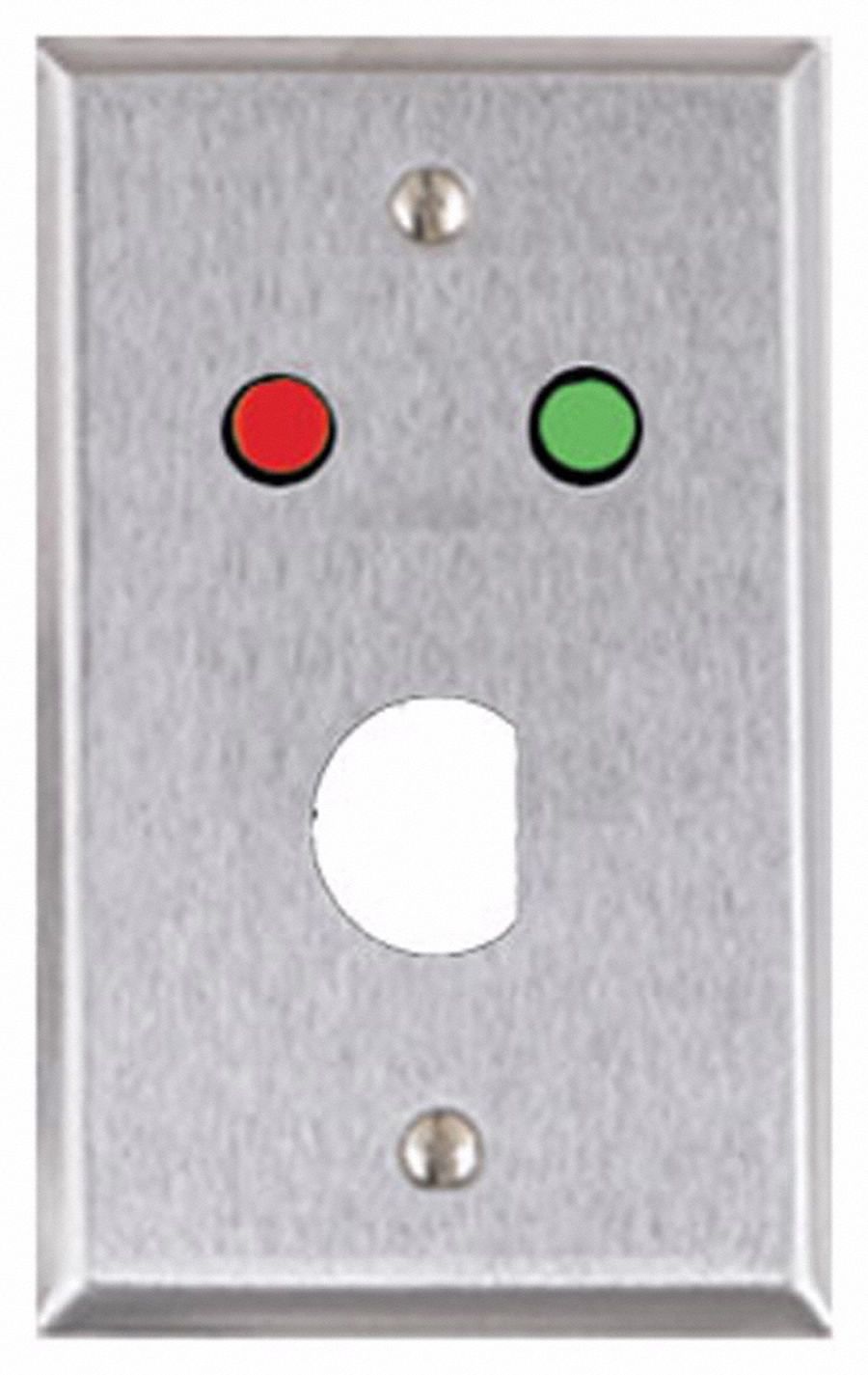 ALARM CONTROLS 4 1 2 In Ht 2 3 4 In Wd Wall Plate 52ND31 RP 04