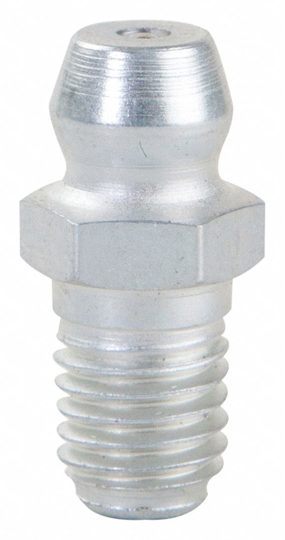 Westward Standard Grease Fitting 14 28 Sae Lt Straight Zinc Plated Steel Pk 10 52nz28 6093