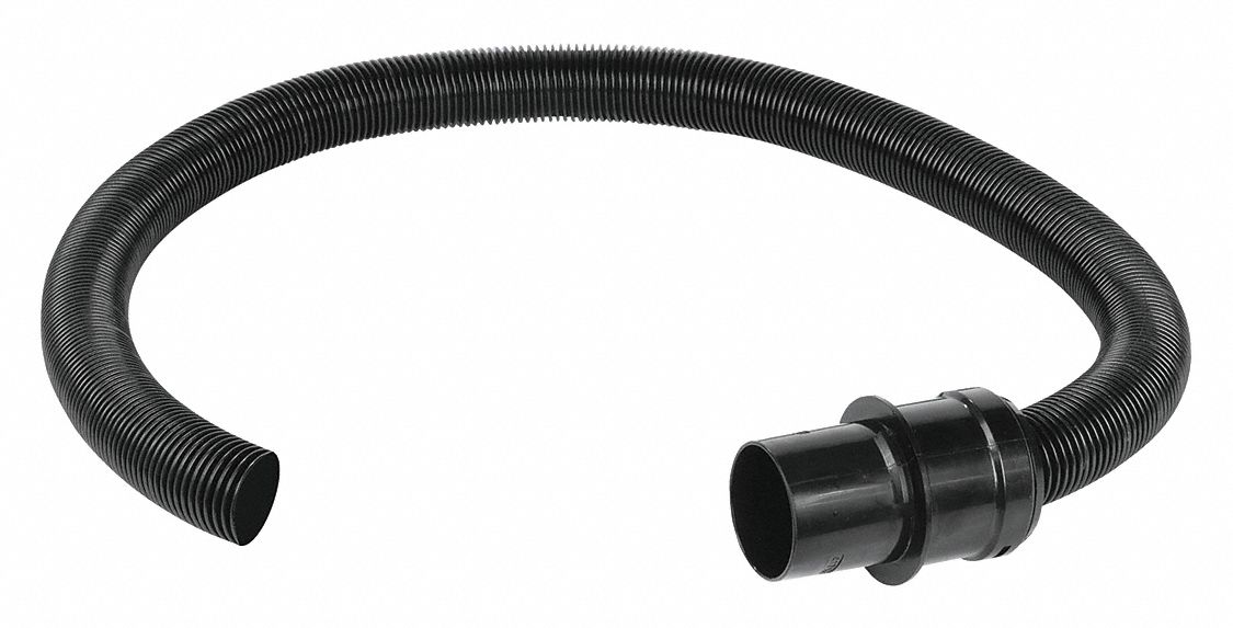 MAKITA Vacuum Hose, 1 in Hose Dia., 3 ft Hose Length, Plastic, Black