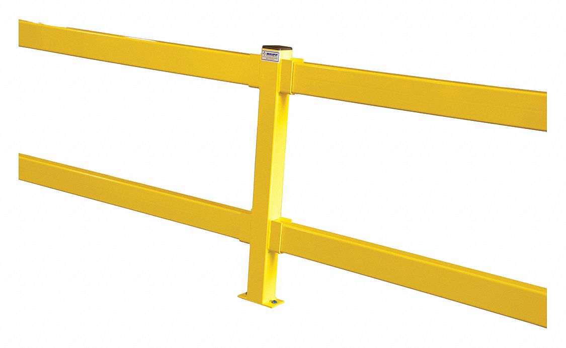 BLUFF Yellow, Steel, Guard Rail System, Lift Out Guard Rail Mounting