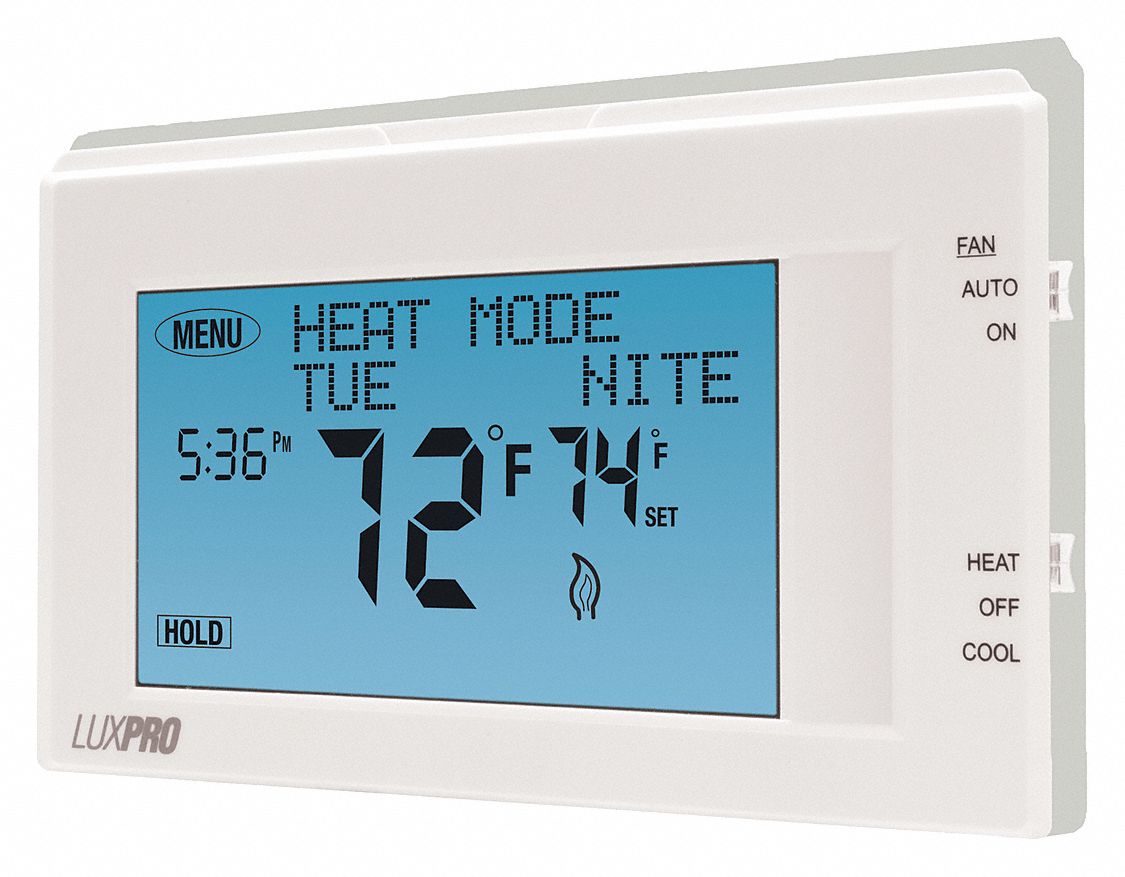 LUX Low Voltage Thermostat, Stages Cool 1, Stages Heat 2 - 53CV78 ...