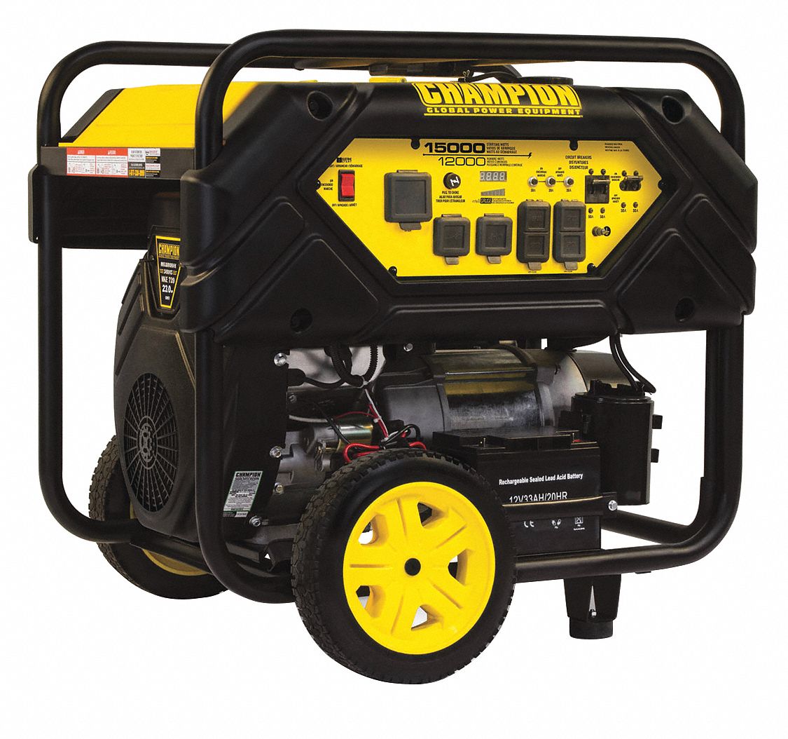 CHAMPION POWER EQUIPMENT Electric/Recoil Gasoline Portable Generator