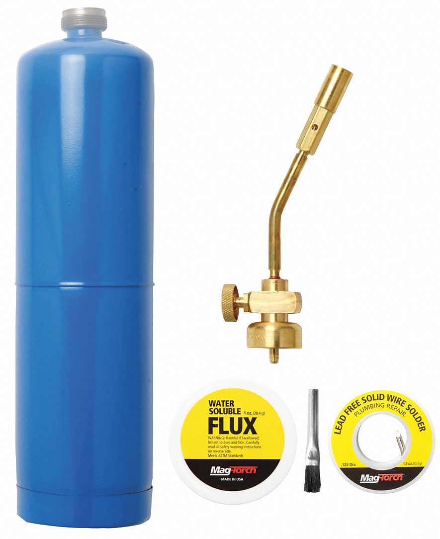 MAG-TORCH Standard Torch Kit w/ Cylinder, Propane - 53HX92|MT 200 PK