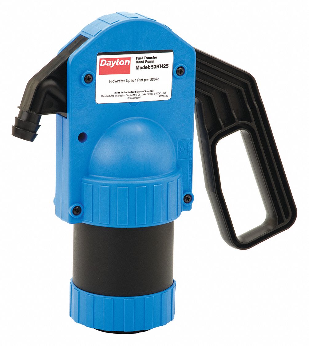 DAYTON Hand Operated Drum Pump, Lever, Basic Pump with Spout, Max. Head