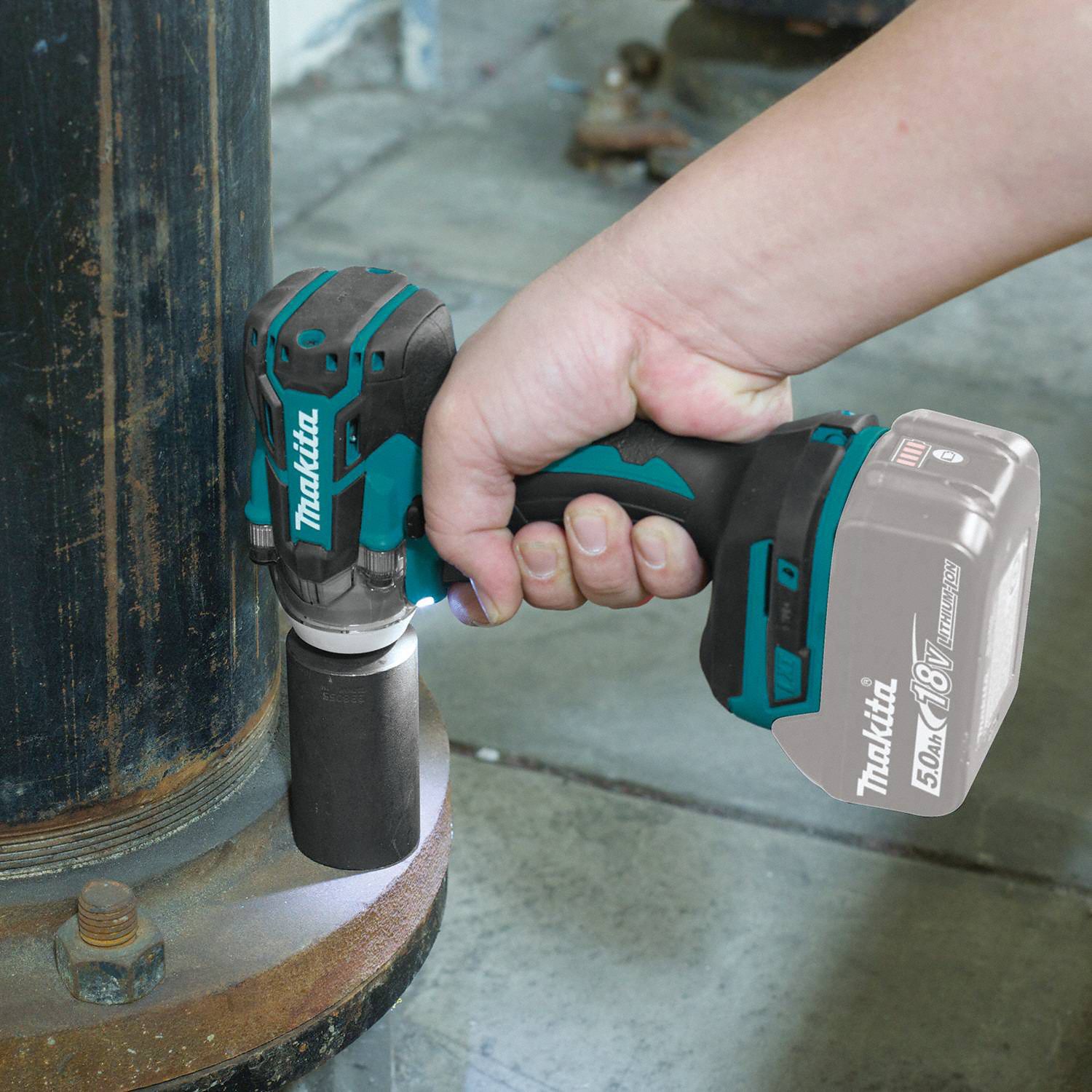 MAKITA Cordless Impact Wrench 18V DC 295 Ft Lb Breakaway Torque