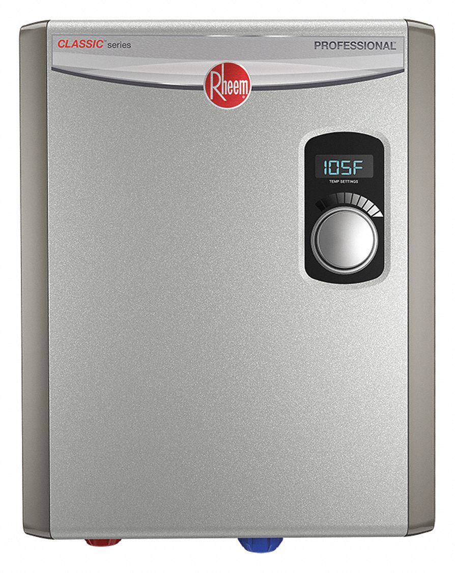 RHEEM 208 240V General Purpose Electric Tankless Water Heater 18 000 W 