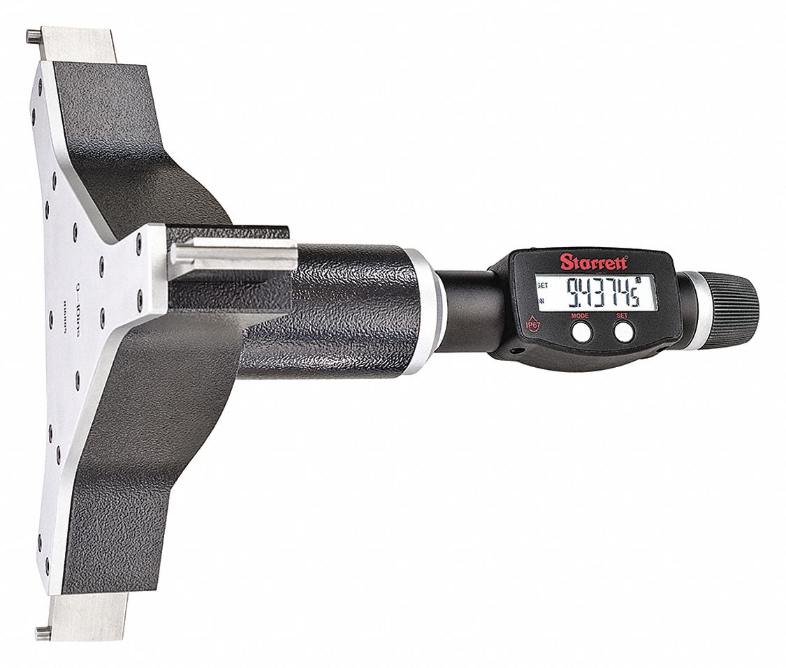 STARRETT Digital 3Point Inside Micrometer, Inside Micrometer Type 3