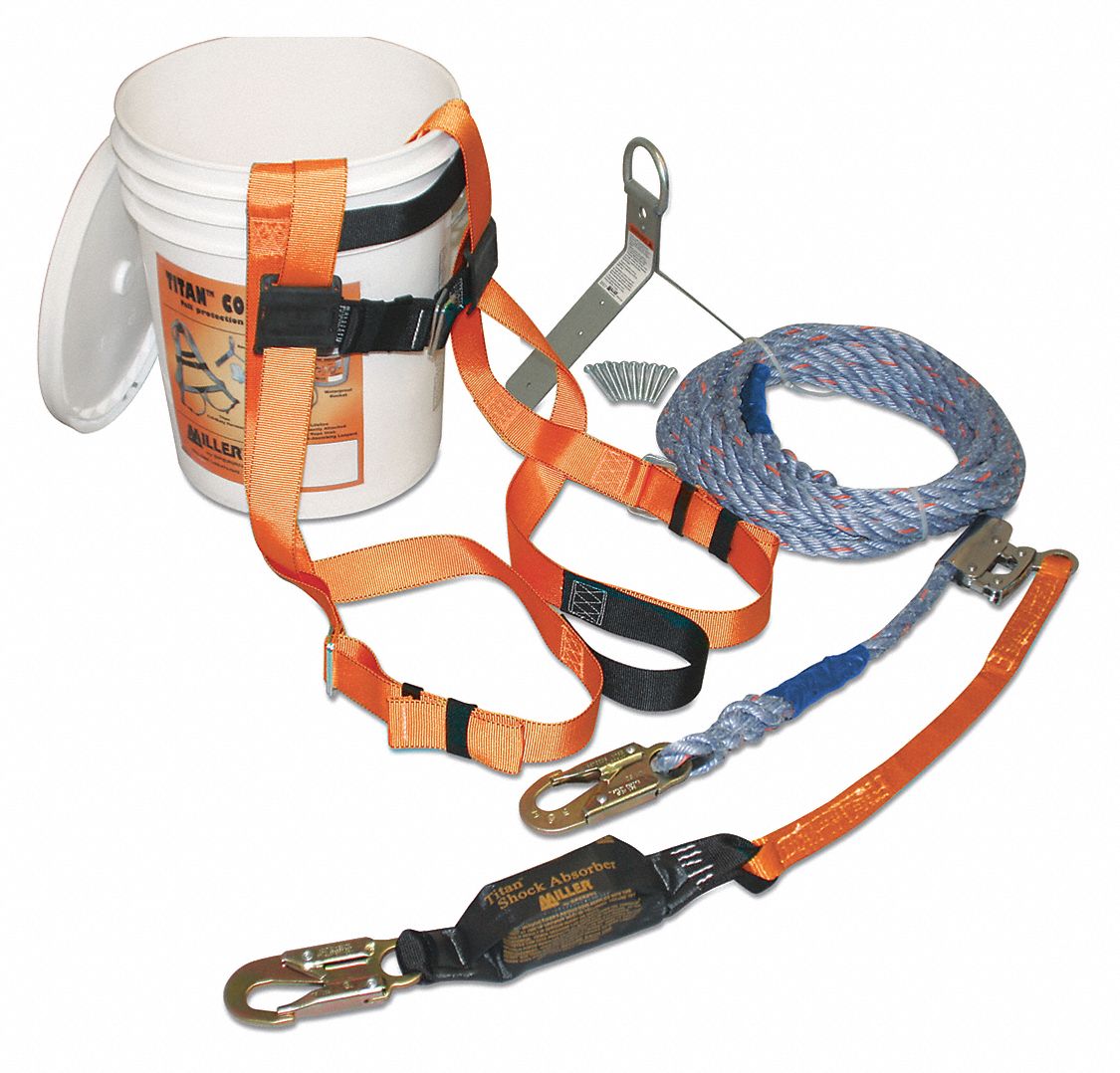 HONEYWELL MILLER Fall Protection Kit, Cap. 400 lb., L/XL 53WC67
