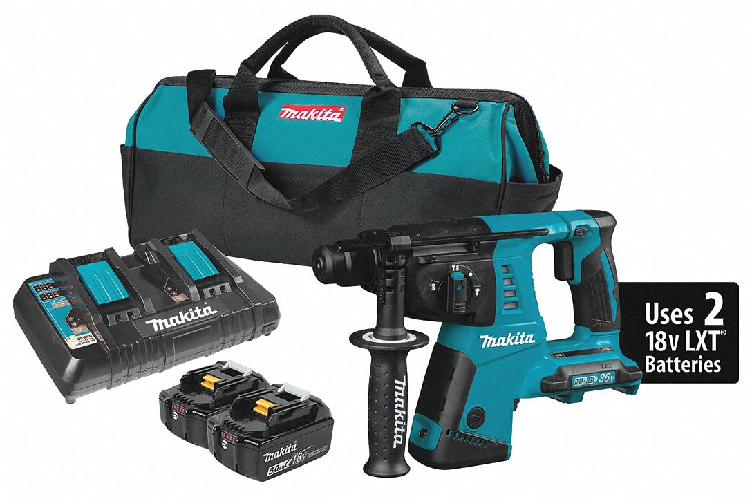 MAKITA Cordless Rotary Hammer, 36.0 V Voltage, 0 to 5000 Blows per