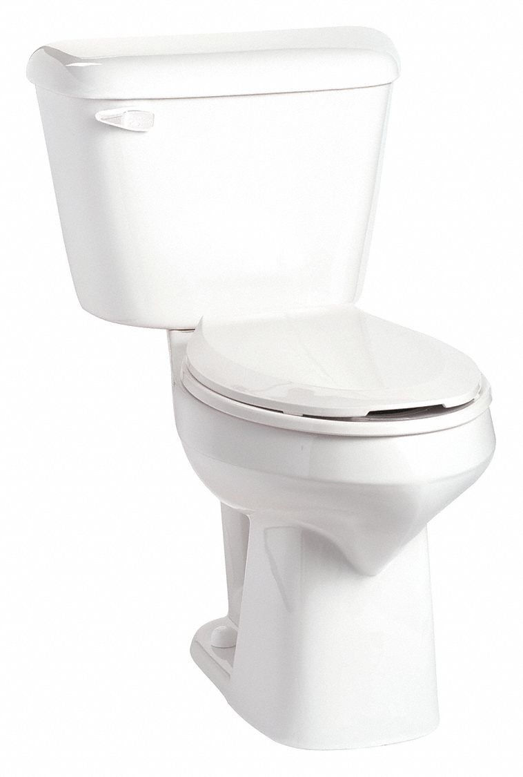MANSFIELD Single Flush, Left Hand Trip Lever, Two Piece, Tank Toilet