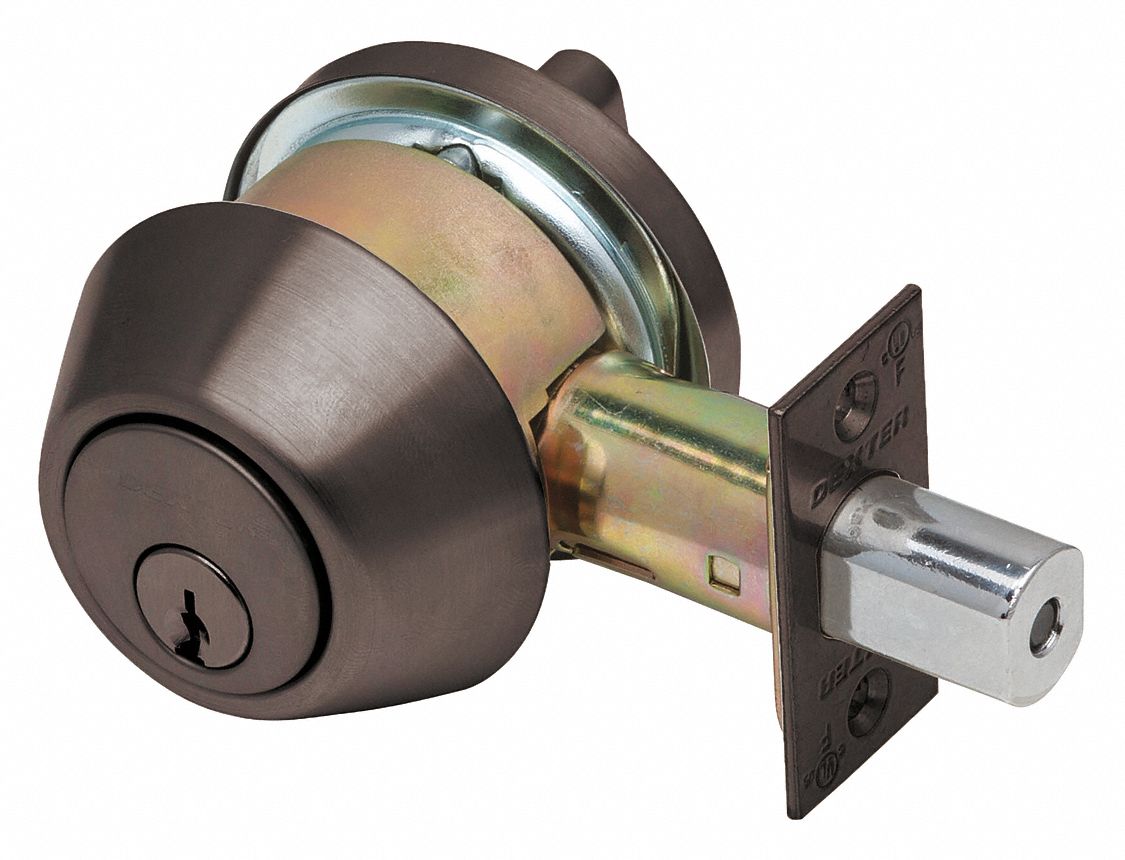 DEXTER HeavyDuty DB1000Series Deadbolt Double Locks, Single SFIC