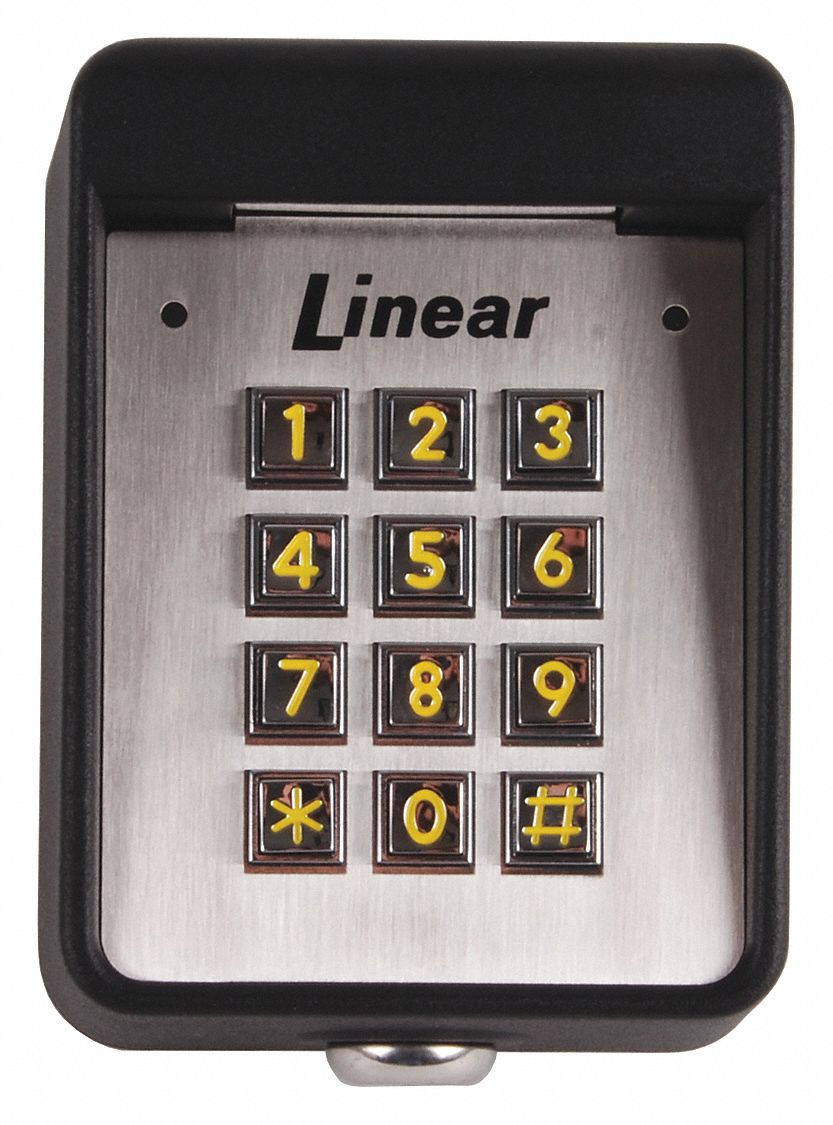 LINEAR Exterior Digital Keypad, Access Control Applications For Use