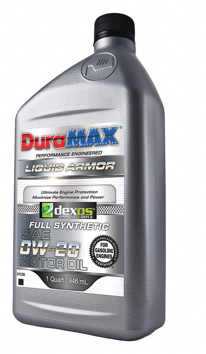 DURAMAX Full Synthetic Engine Oil, 1 qt Bottle, SAE Grade 0W20, Green