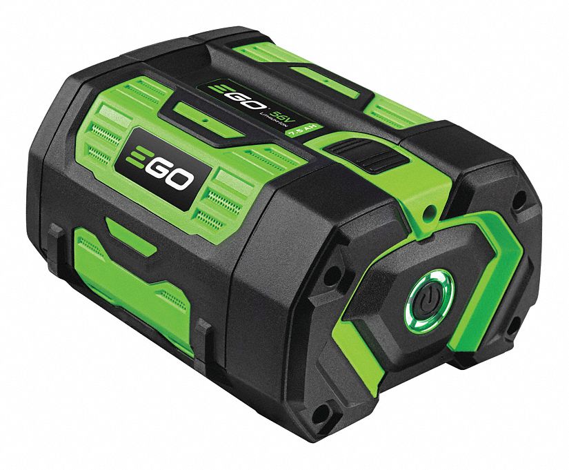 EGO Battery, 7.5 Ah, LiIon, 56V DC 54YP23BA4200T Grainger
