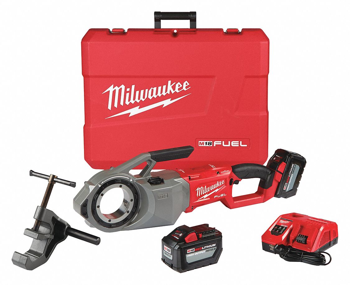 MILWAUKEE Pipe Threading Machine Kit, 265/16" L 54YP98287422HD
