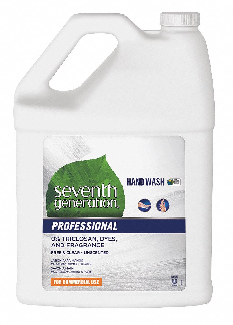 SEVENTH GENERATION PROFESSIONAL Unscented, Liquid, Hand Soap, 1 gal