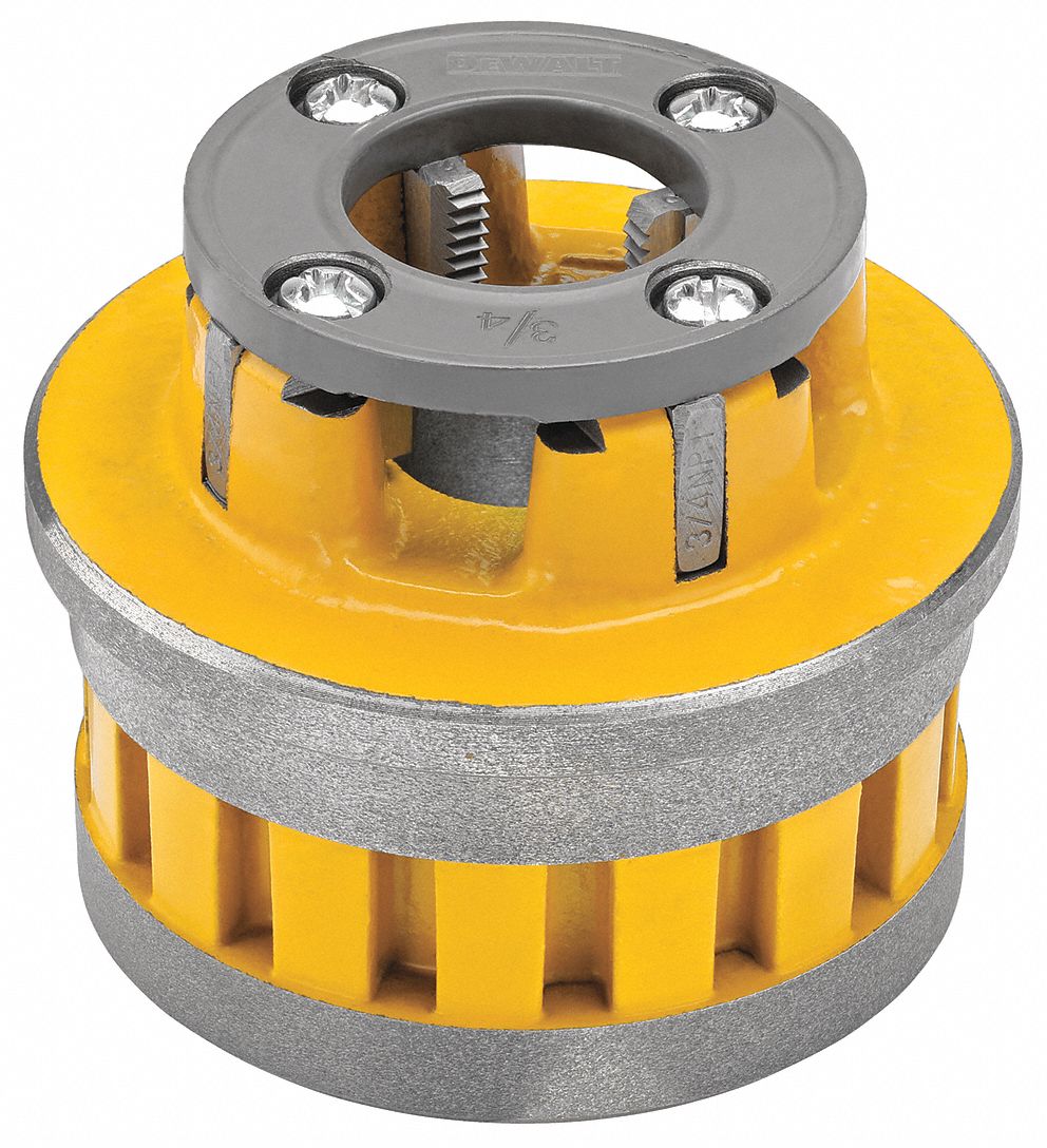 DEWALT Manual Threader Die Head, For Nominal Pipe Size 3/4 in, TPI 14