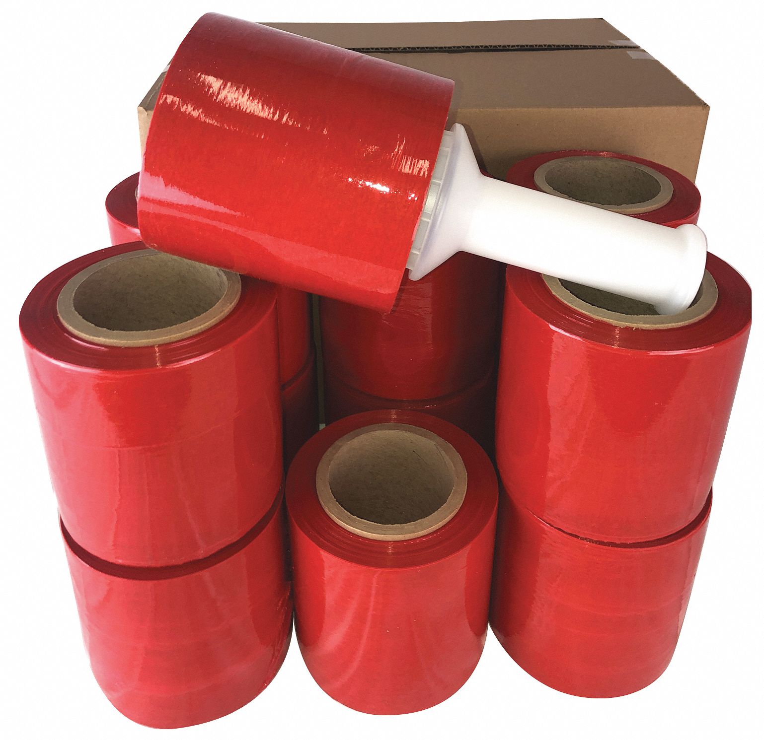 GRAINGER APPROVED AntiStatic Stretch Wrap, Blown, 80 ga, 5 in Overall