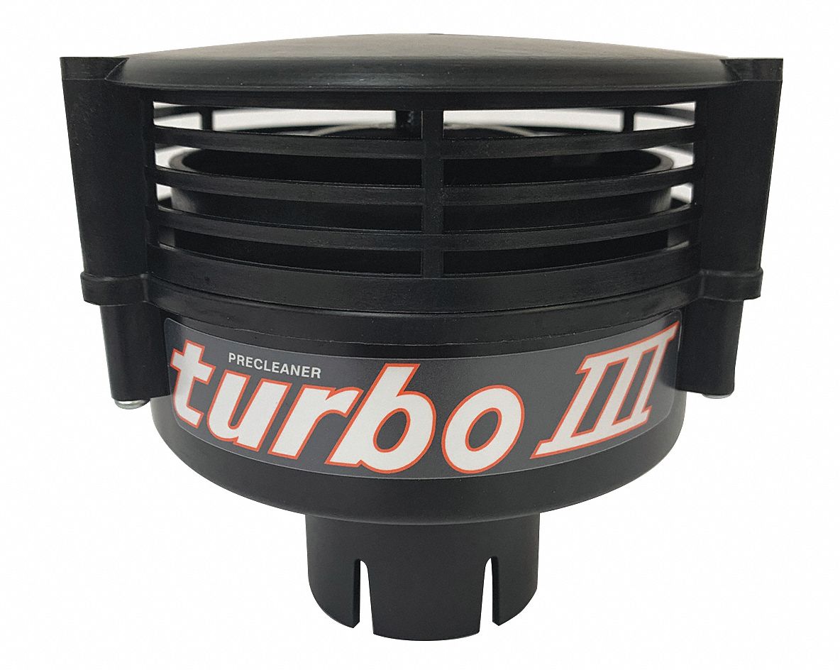 TURBO Air Filter, Round, 6" Height, 6" Length, 6" Outside Dia. 55MY25