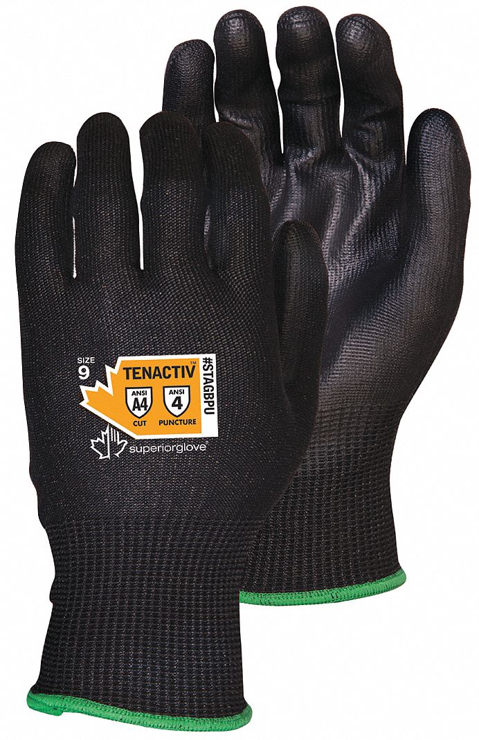 Superior Glove Stagbpu Superior Glove Knit Gloves M Ansi Cut