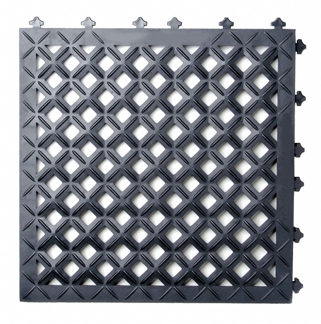 ERGO ADVANTAGE Interlocking Drainage Mat, 18 in Mat Length, 18 in Mat