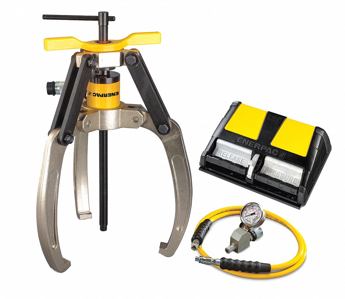 ENERPAC Hydraulic Puller Set, Cylinder Nominal Capacity 24 ton, Stroke