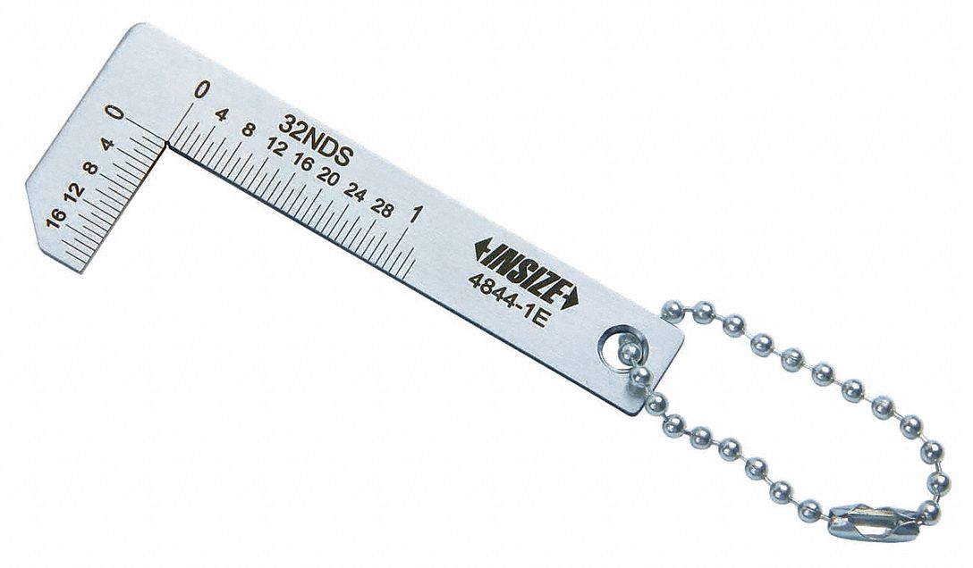 INSIZE Internal/External Chamfer Gauge, Graduations 32NDS, Material