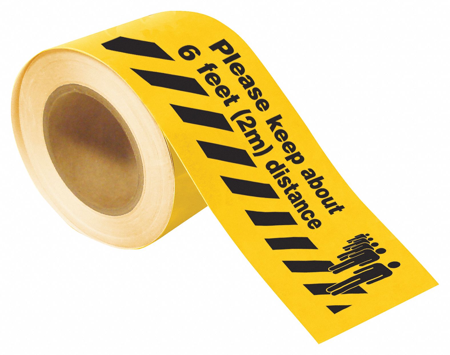 BRADY Floor Marking Tape, Message, 4 in Width, 1 EA 56JT51170216