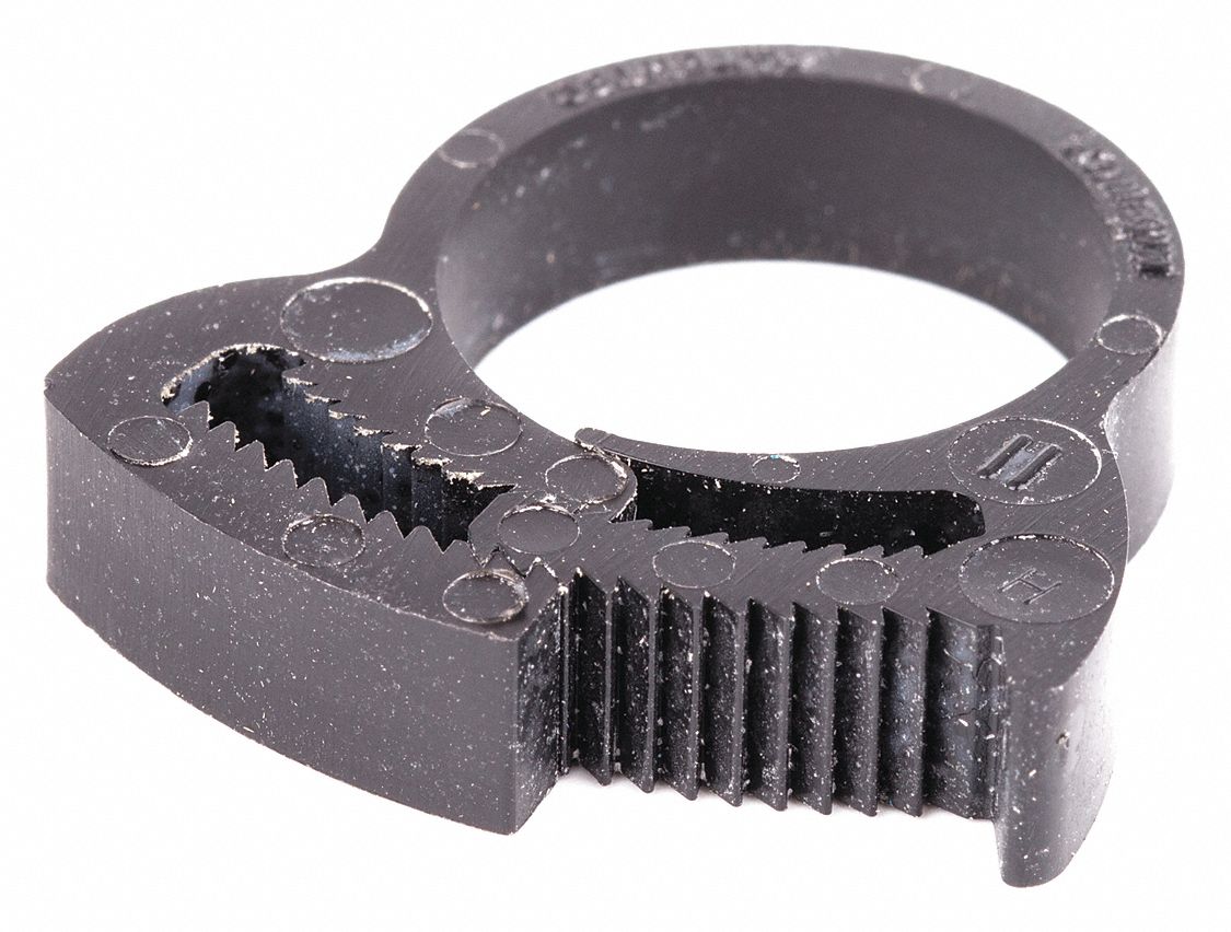 GRAINGER APPROVED Hose Clamp, 0.713 to 0.811 in Clamping Dia., 0.083 in Thickness, 0.28 in Width