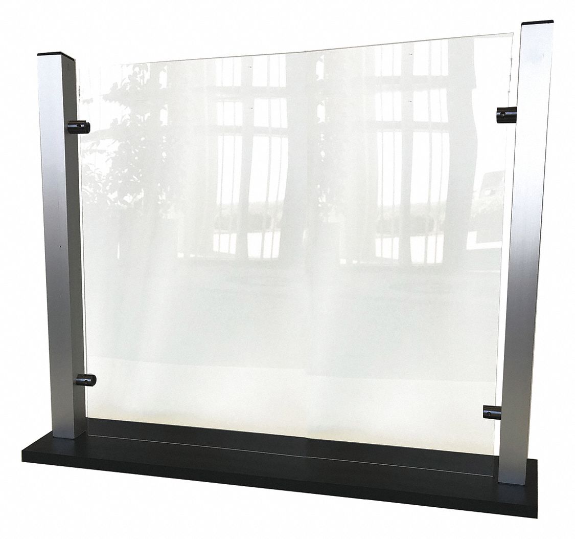 WADDELL Countertop Sneeze Guard, Countertop Sneeze Guard, 35 in Height