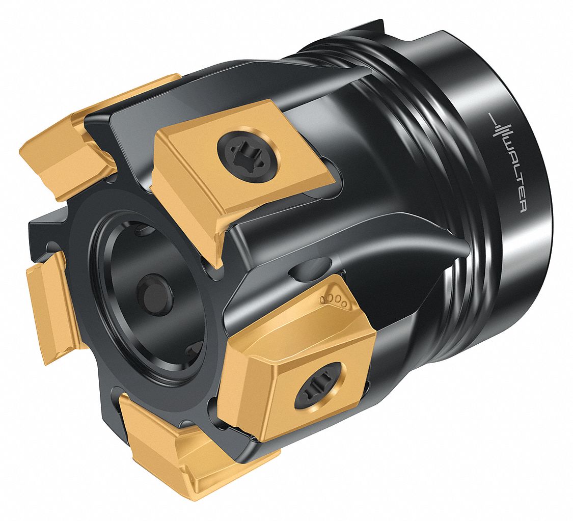 WALTER Shoulder Milling Cutter, Max. Cutting Dia. 2 in, Arbor Dia. 3/4