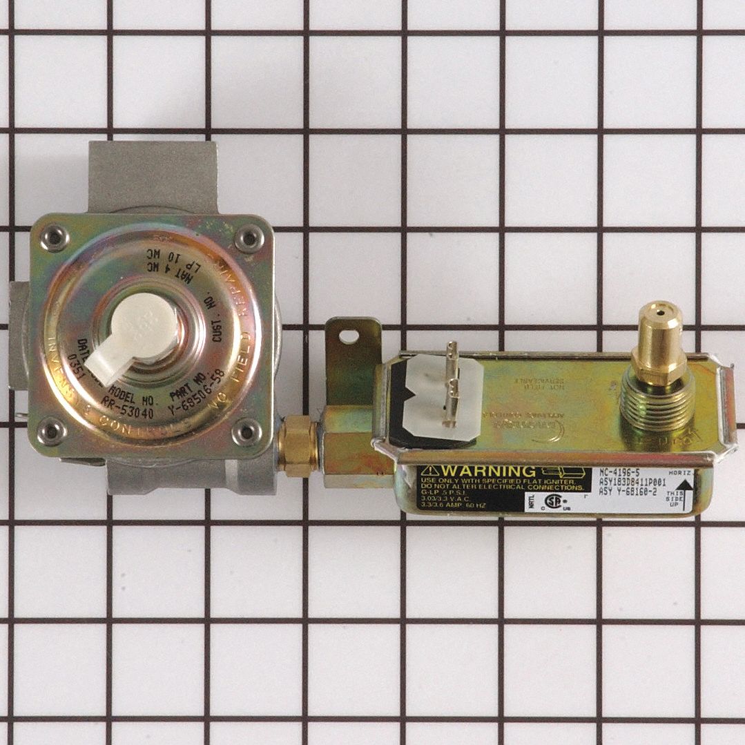 GE Gas Pressure Regulator and Safety Valve, Fits Brand GE, Hotpoint