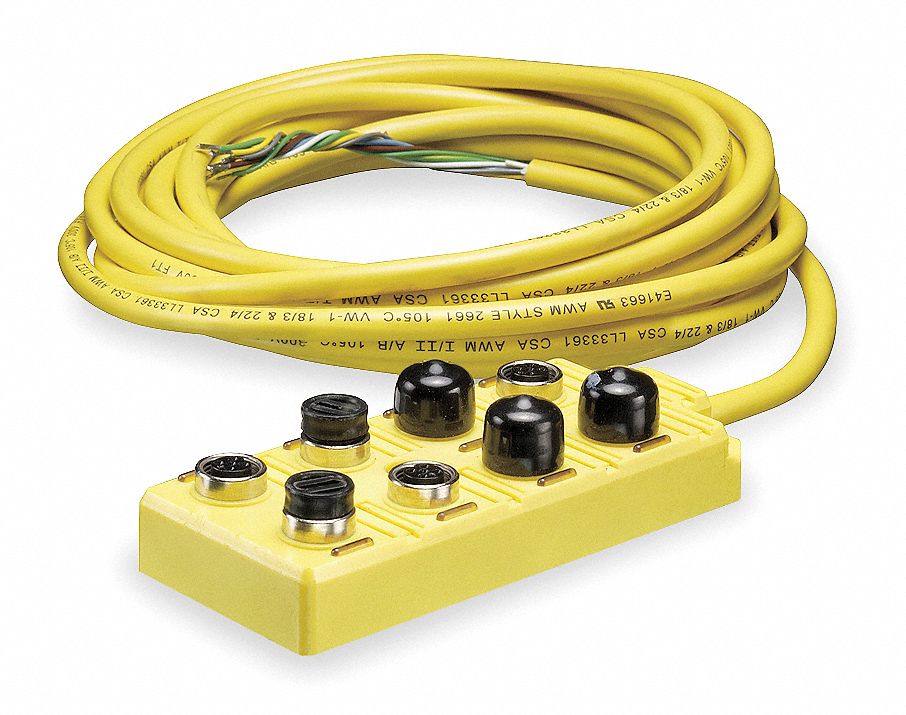 Sensor Wiring Block,8 Pin,Plug,Male