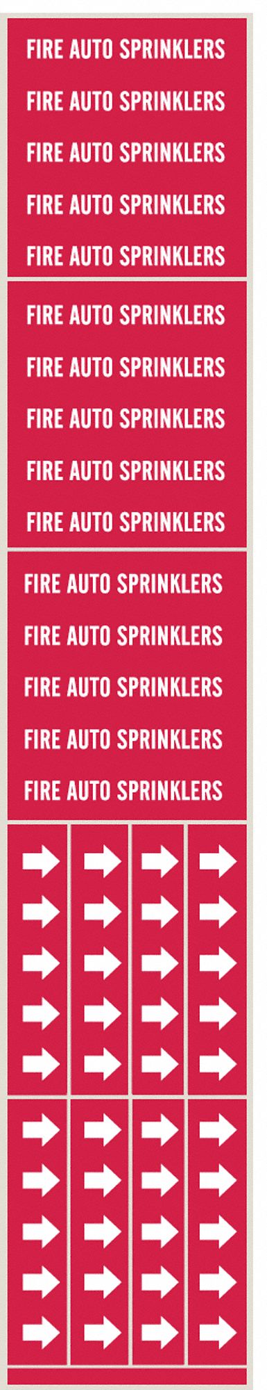 Pipe MarkeFire AutoSprinklers,to 3/4 In