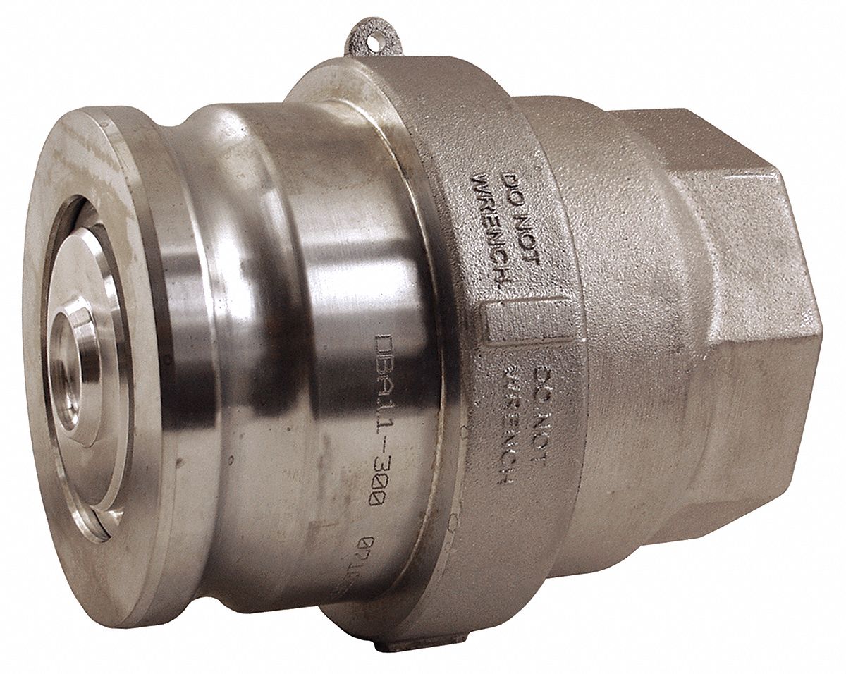 DIXON Zinc/Aluminum Dry Disconnect Adapter, Coupling Type A, Male Adapter x FNPT Connection Type