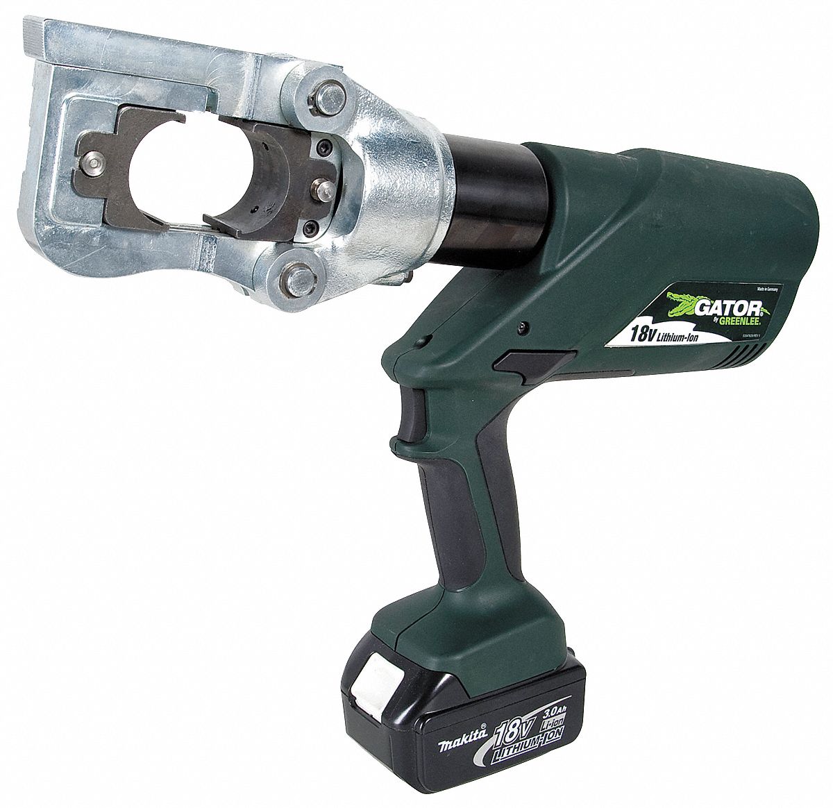 GREENLEE Latching Head Cordless Crimping Tool Kit, Pistol Grip, Die