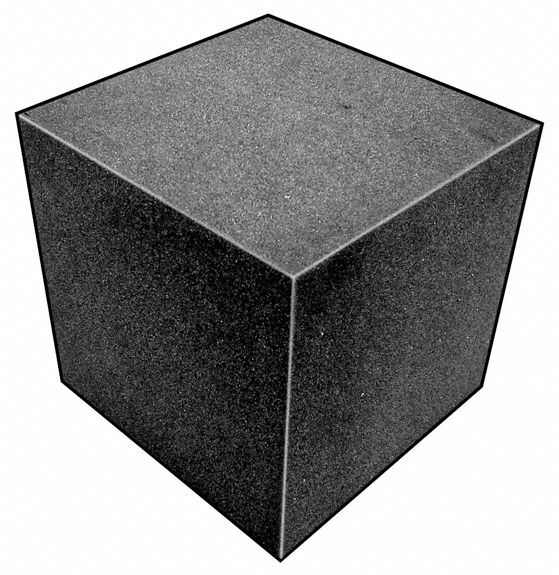 GRAINGER APPROVED Foam Cube, 6 sq in Open Cell, Polyether, Charcoal