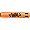 Pipe Marker,Caustic,Orange,10 to 15 In