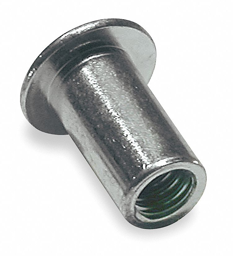 FABORY Steel Flanged Rivet Nut 0.500" L, 832 Dia./Thread Size, 50 PK
