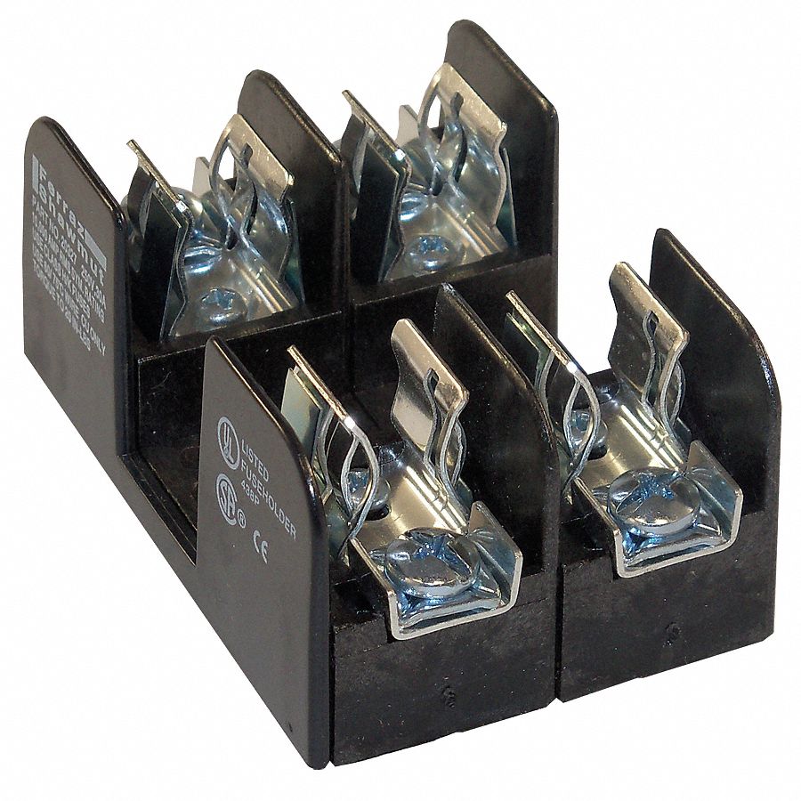 MERSEN/FERRAZ SHAWMUT 2Pole Industrial Fuse Block, AC 250VAC, DC