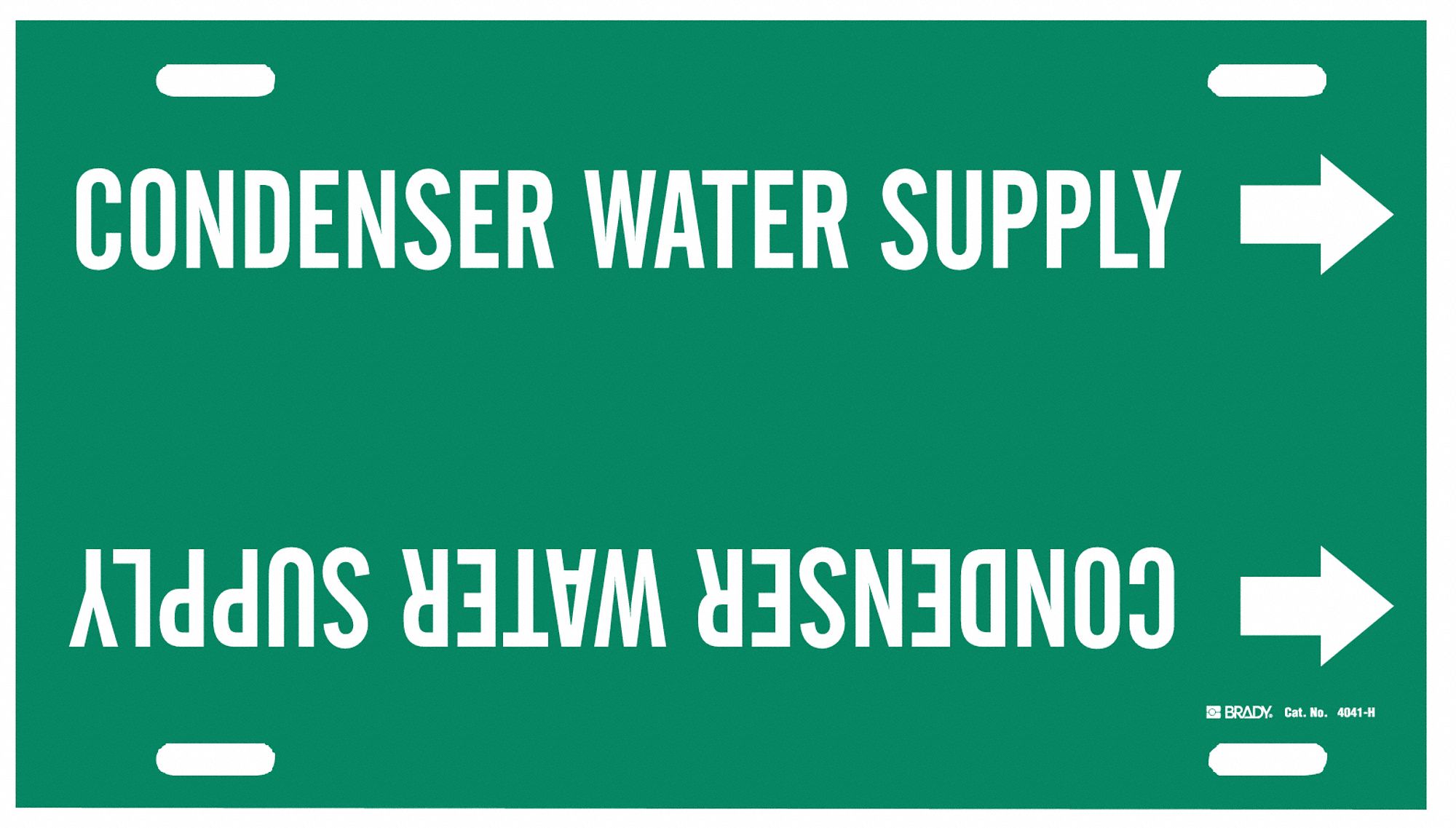 Pipe Mrkr,Condenser Water Supply,10 to15