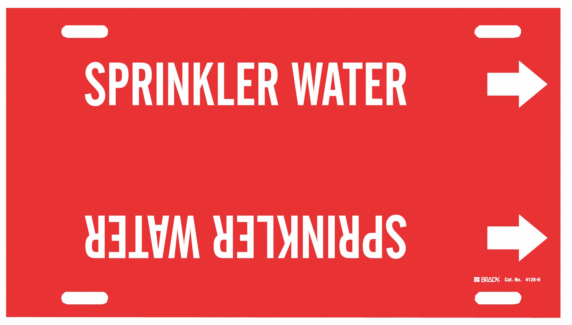 Pipe Marker,Sprinkler Water,R,10 to15 In