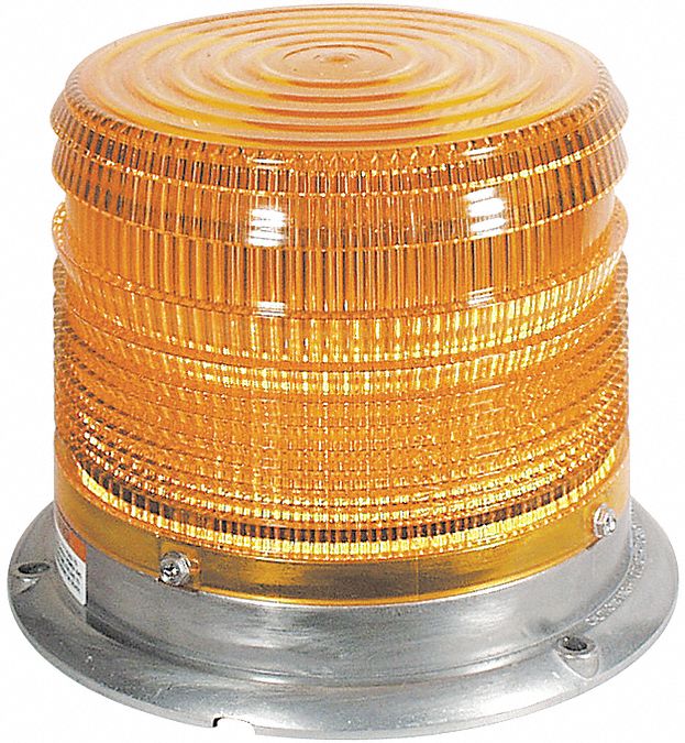 ECCO Low Profile Strobe Light, Amber, Flashing 5LNF66650A Grainger