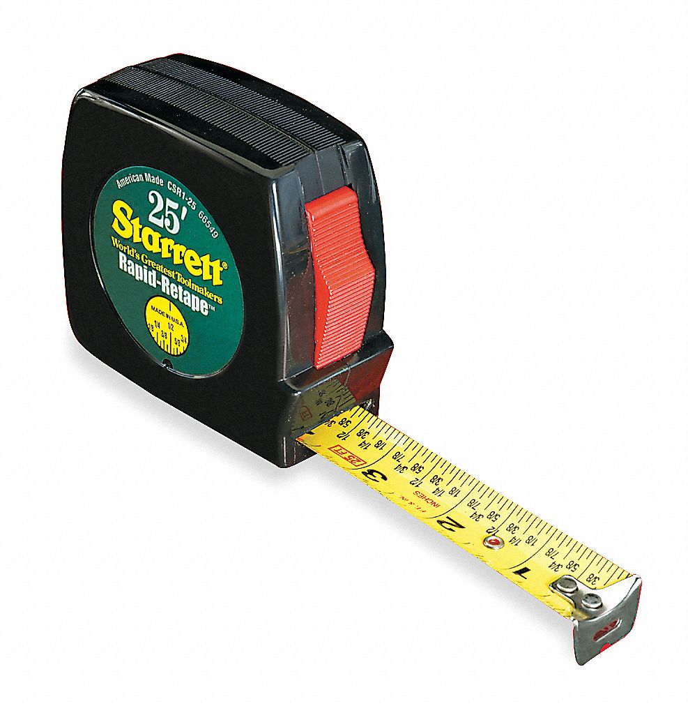 Ft Steel Tape Measure Yellow Grainger