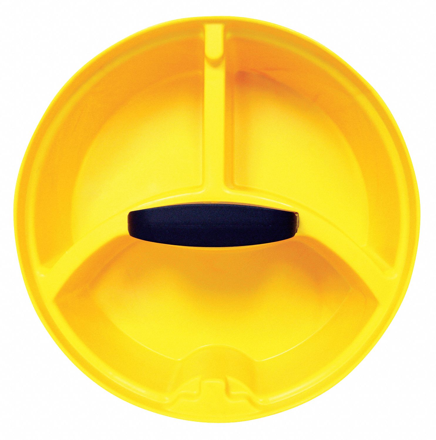 WESTWARD Round Bucket Tray Organizer, Yellow Plastic 5MZR95MZR9 Grainger