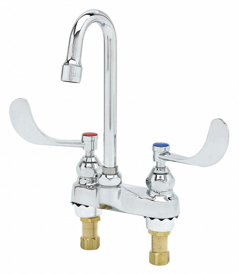 T&S BRASS Gooseneck Kitchen/Bathroom Faucet, Gooseneck, Kitchen Sink